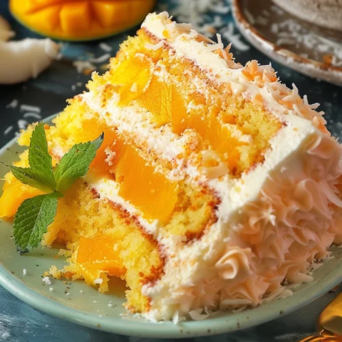 Vegan Mango Coconut Cake