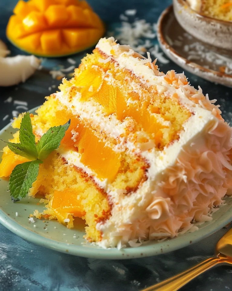 Vegan Mango Coconut Cake