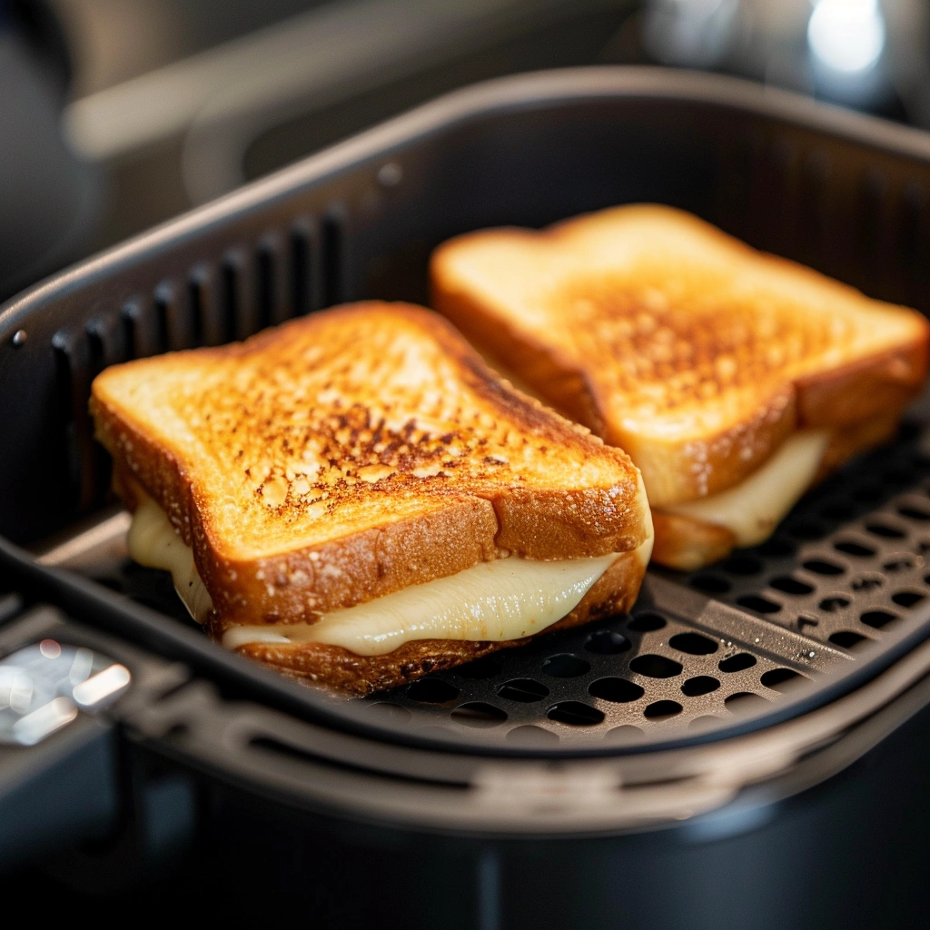 Air Fryer Crispy Grilled Cheese Recipe