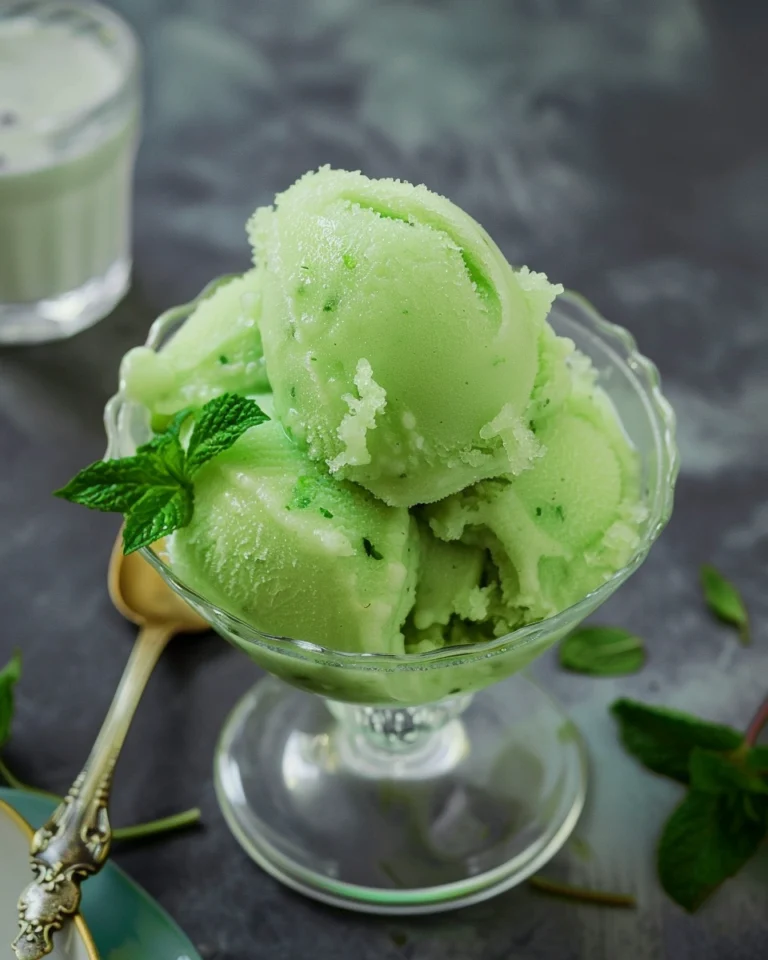 Pear & Mint Sorbet