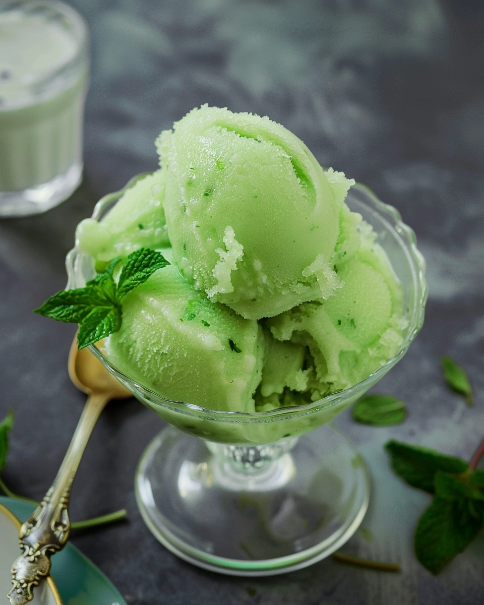 Pear & Mint Sorbet