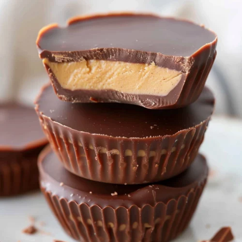 4 Ingredient Dark Chocolate Peanut Butter Cups