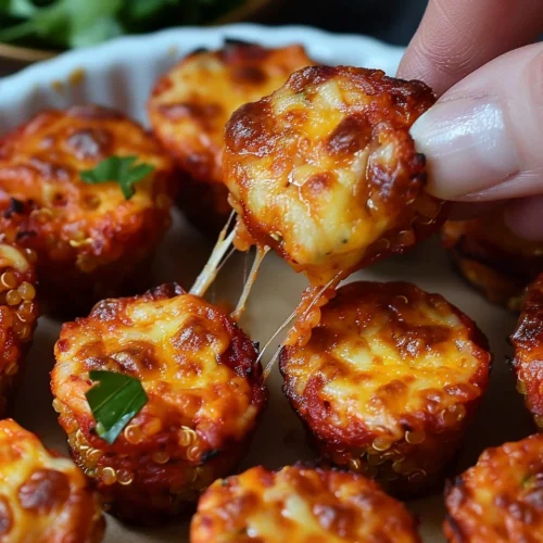Gluten Free Quinoa Pizza Bites Recipe