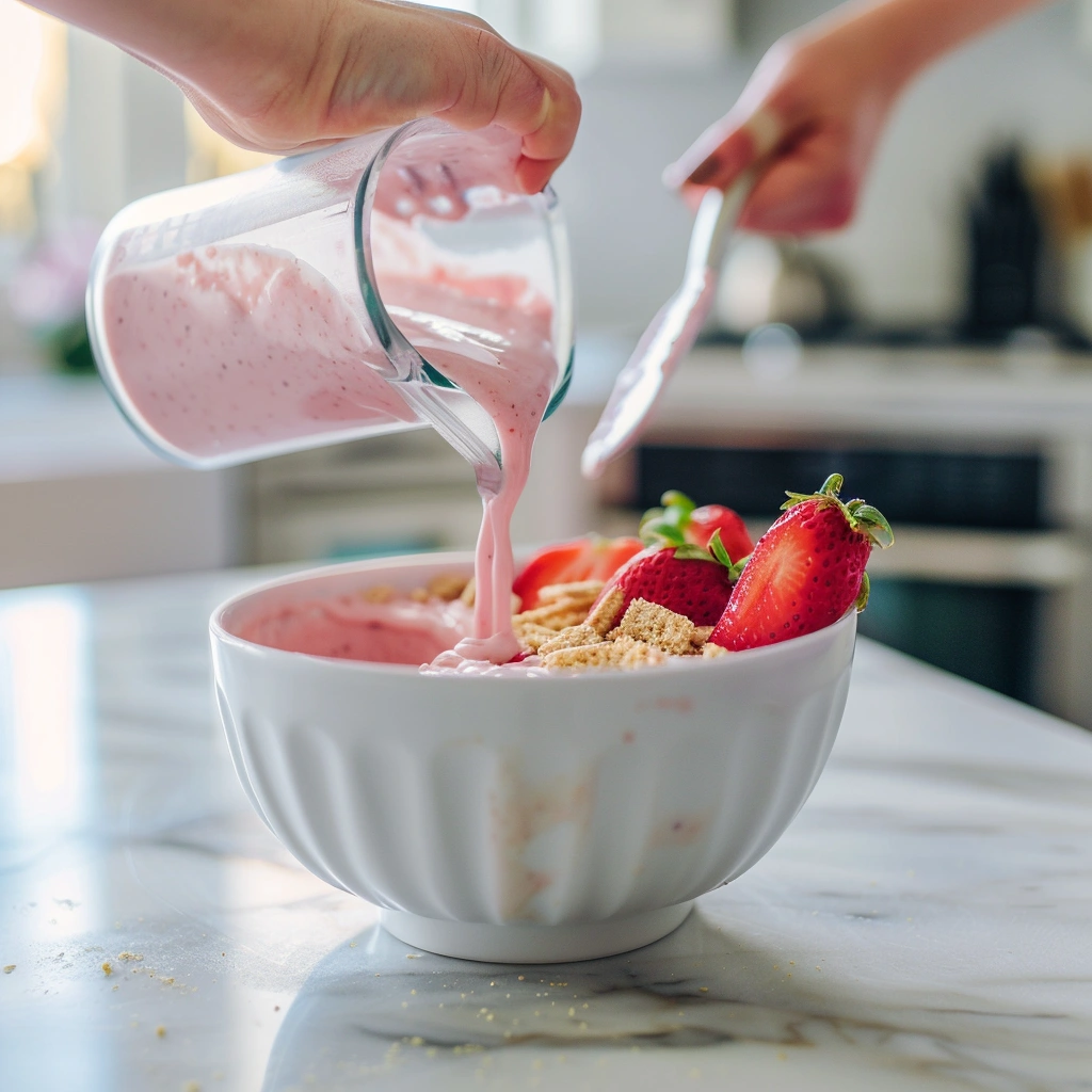 Strawberry Cheesecake Smoothie Bowl
