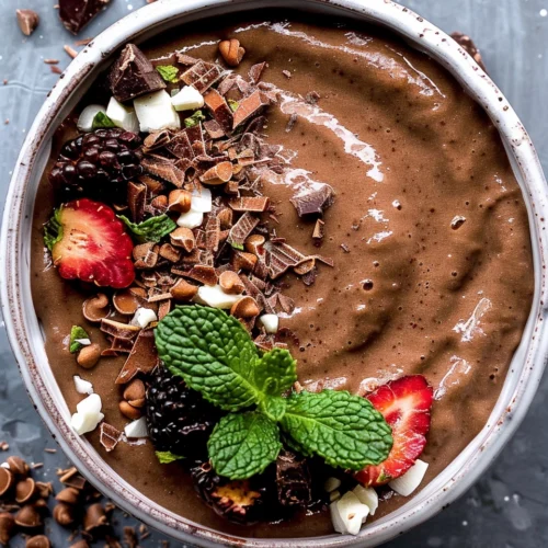 Mint Chocolate Smoothie Bowl