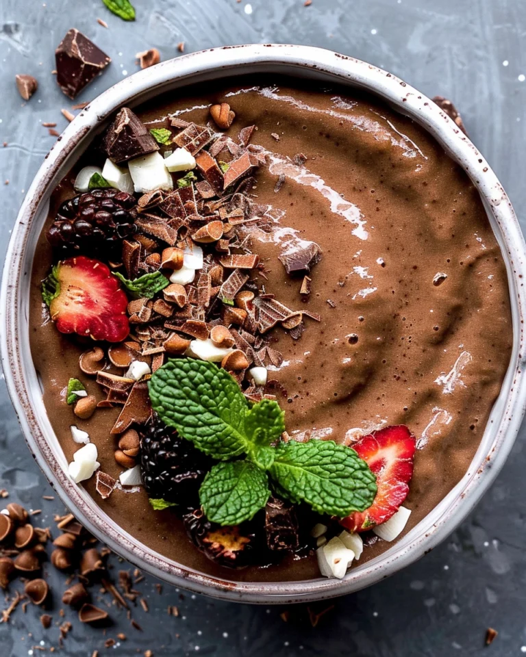 Mint Chocolate Smoothie Bowl