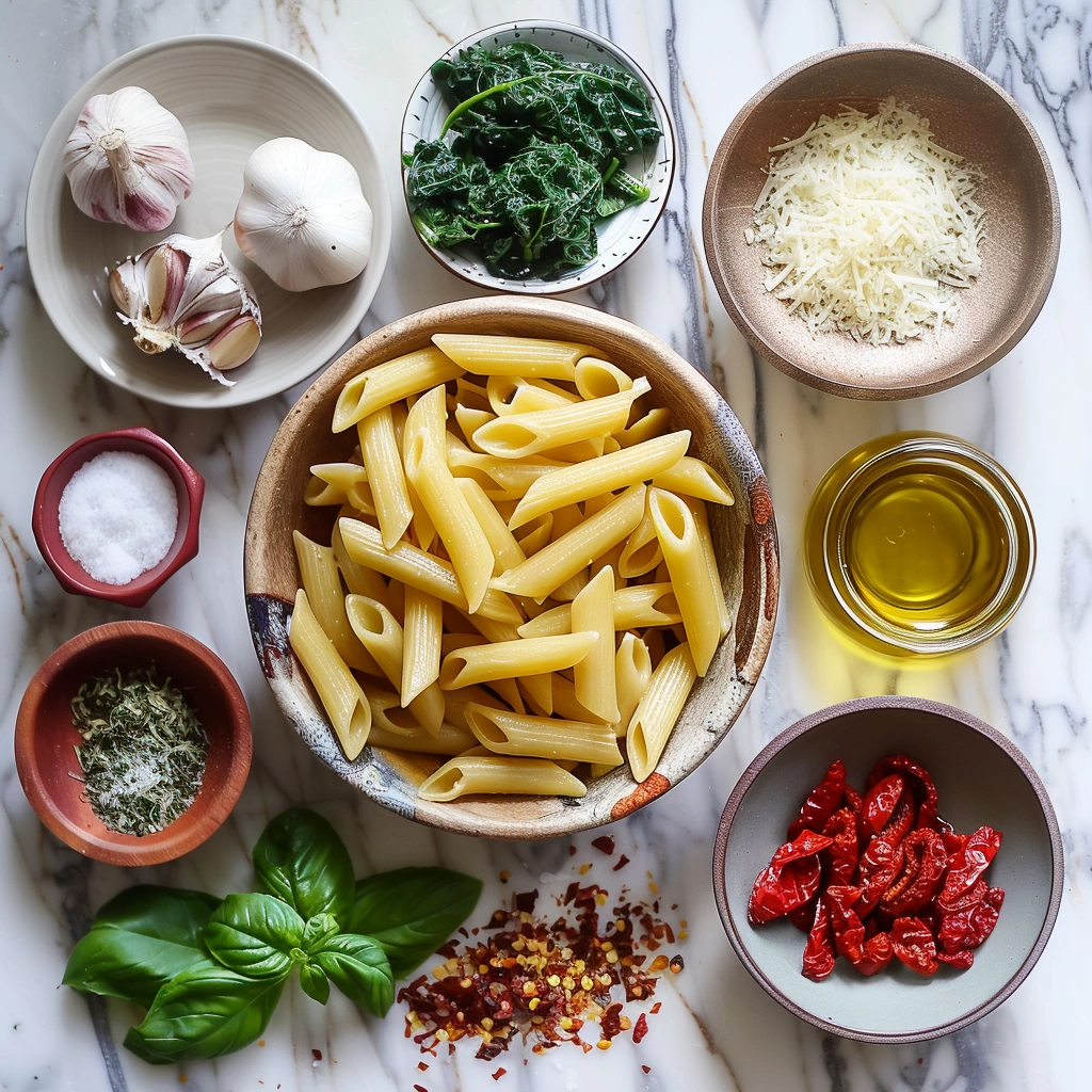 Creamy Roasted Pepper and Sun-Dried Tomato Pasta