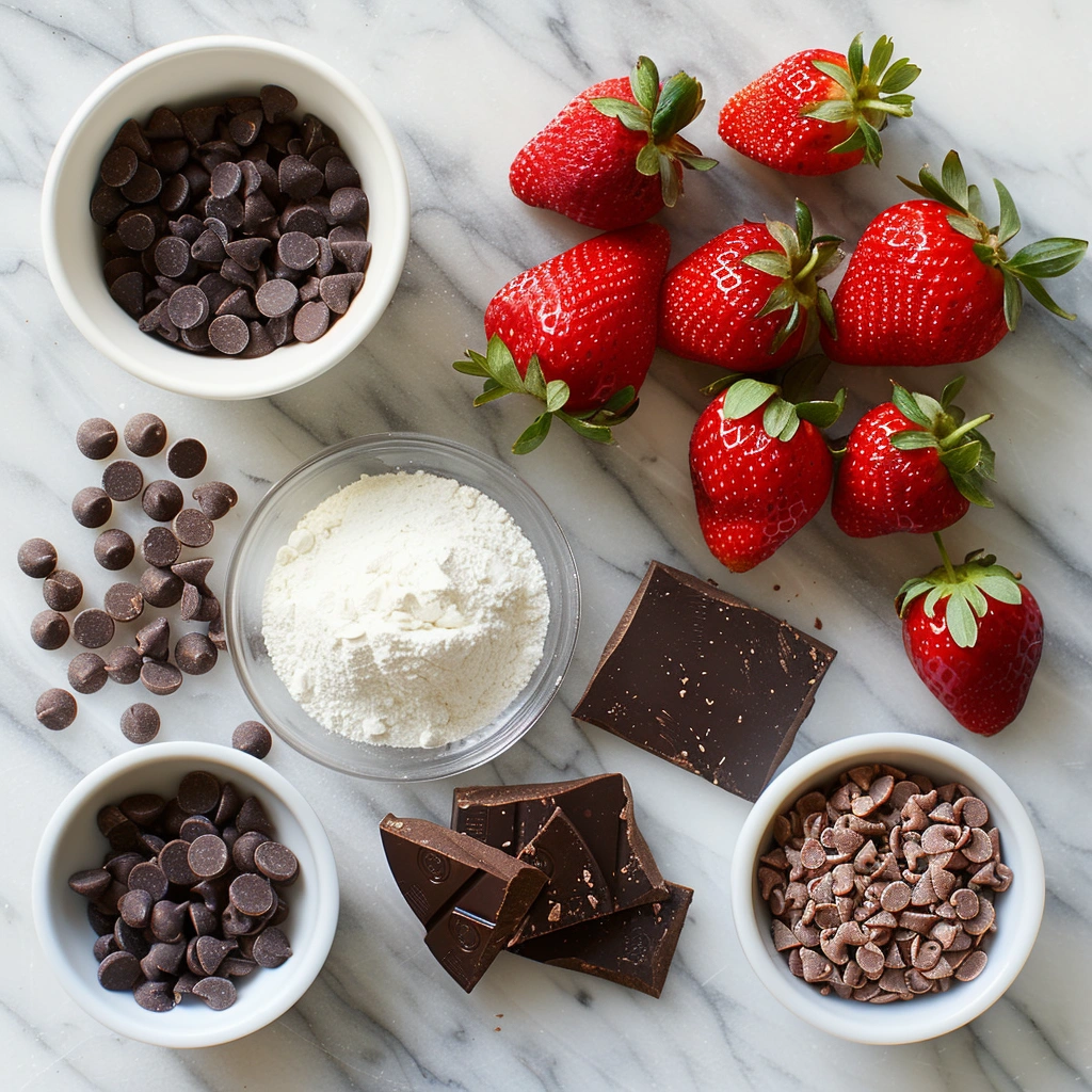 Double Chocolate Strawberry Muffins