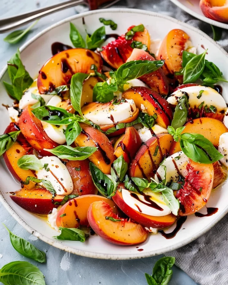 Peach Caprese Salad