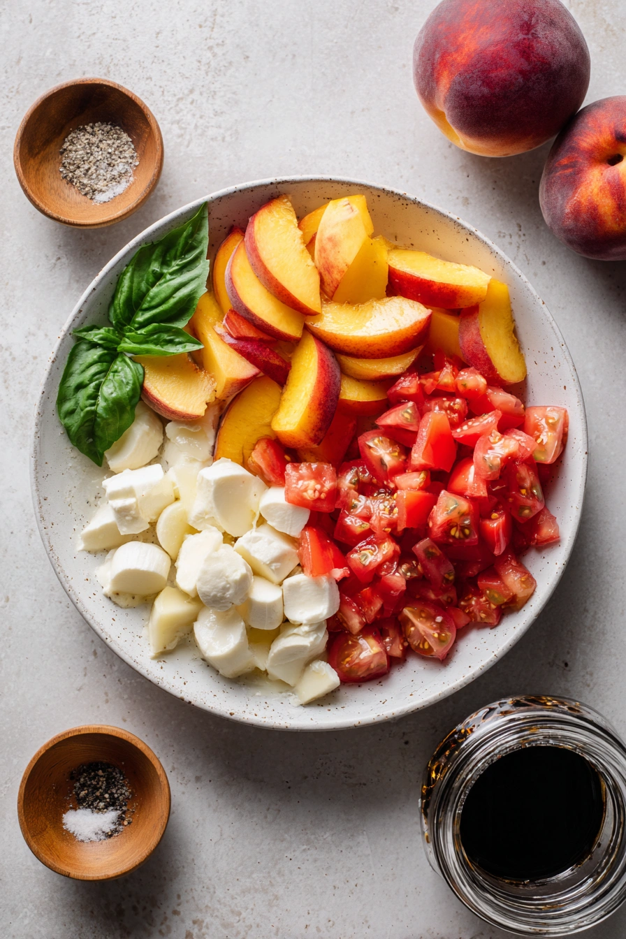Peach Caprese Salad