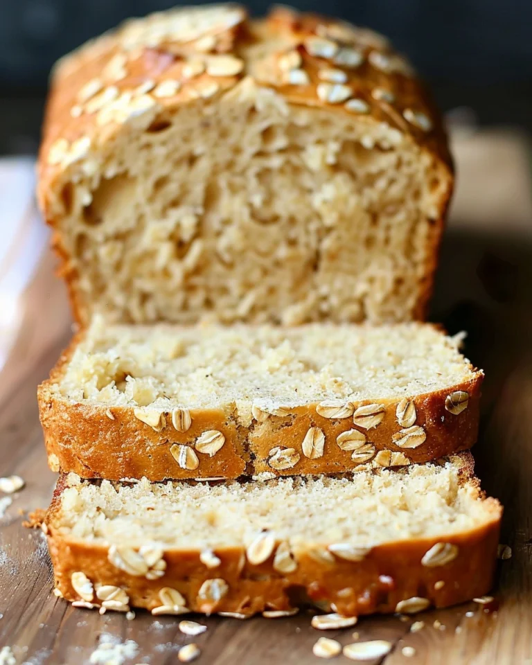 No-Knead Honey Oat Bread