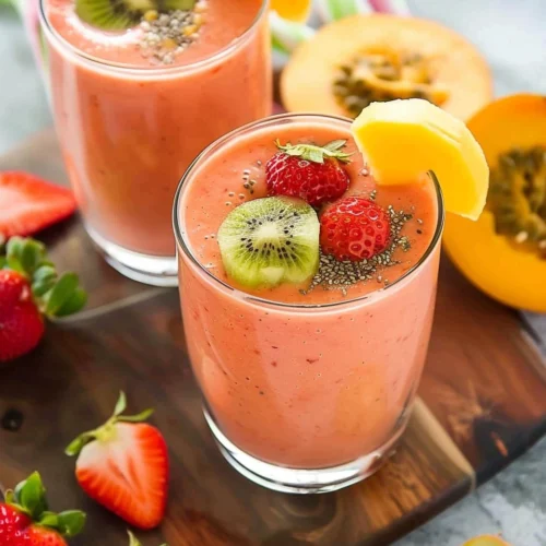 Best Strawberry kiwi Mango Smoothie