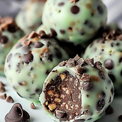 Mint Chocolate Chip Protein Balls
