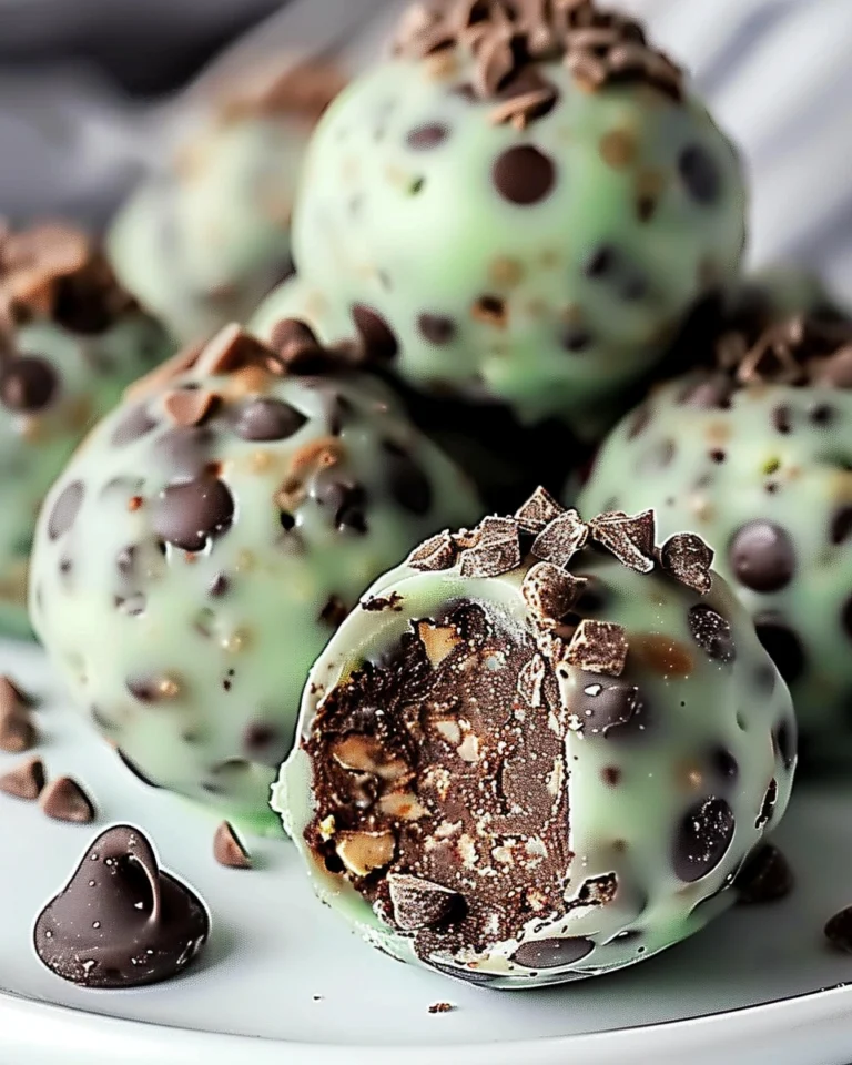 Mint Chocolate Chip Protein Balls
