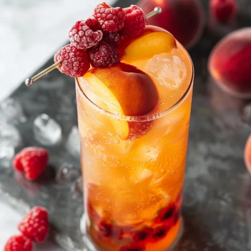 Bellini Peach Raspberry Iced Tea