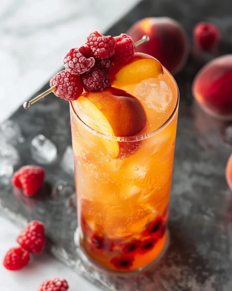 Bellini Peach Raspberry Iced Tea
