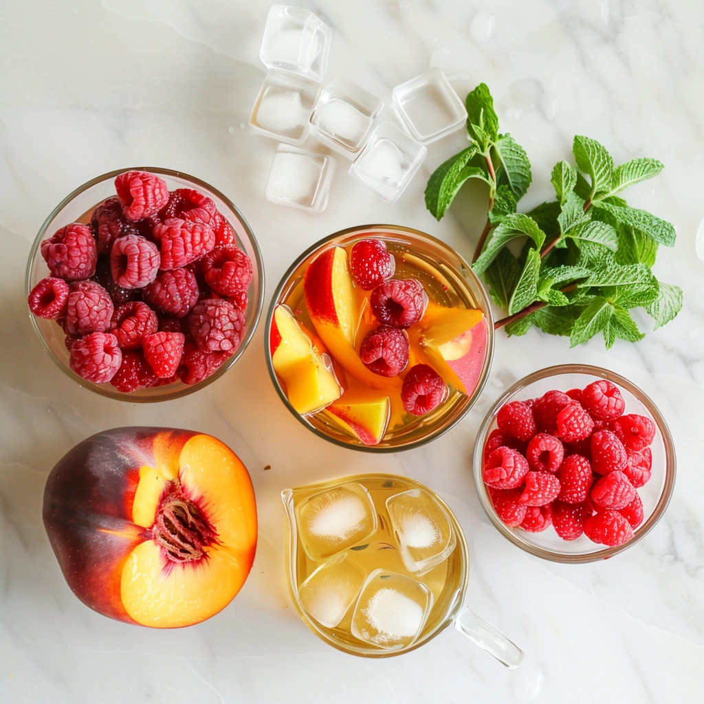 Bellini Peach Raspberry Iced Tea