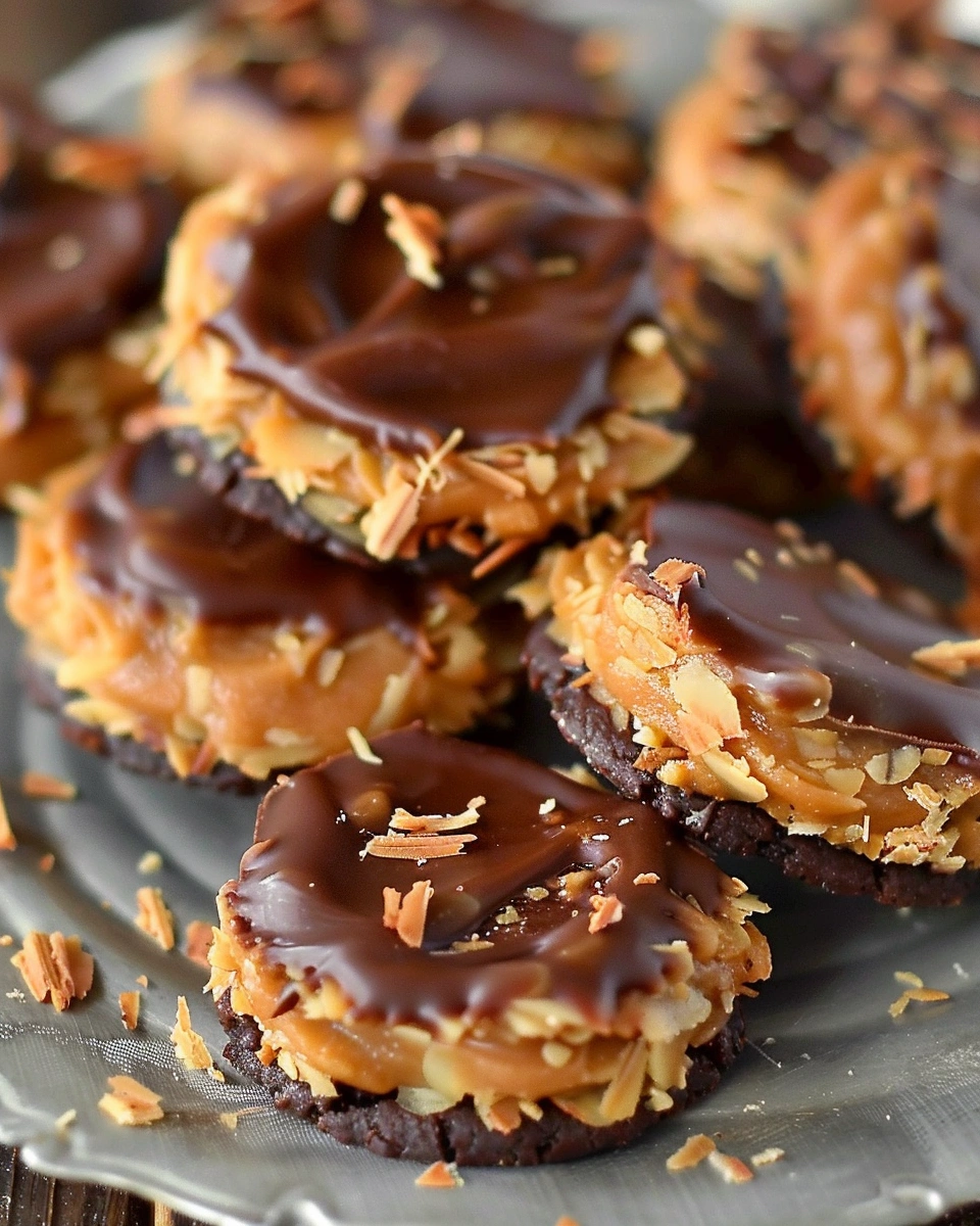No Bake Samoa Cookies