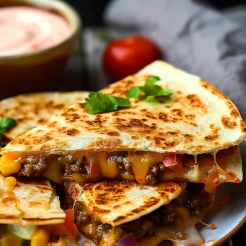 Cheeseburger Quesadillas