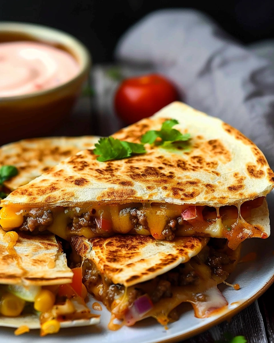 Cheeseburger Quesadillas