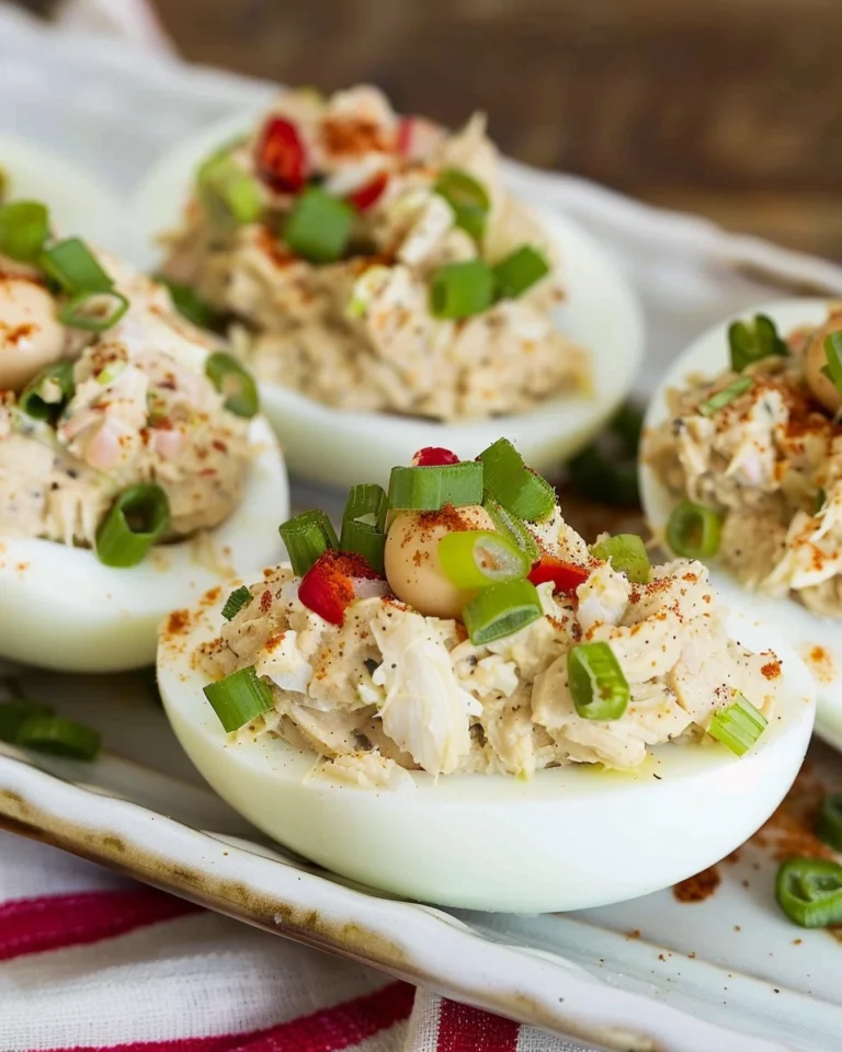6-Ingredient Tuna Salad Stuffed Eggs