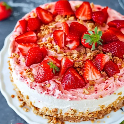 Strawberry Crunch Cheesecake