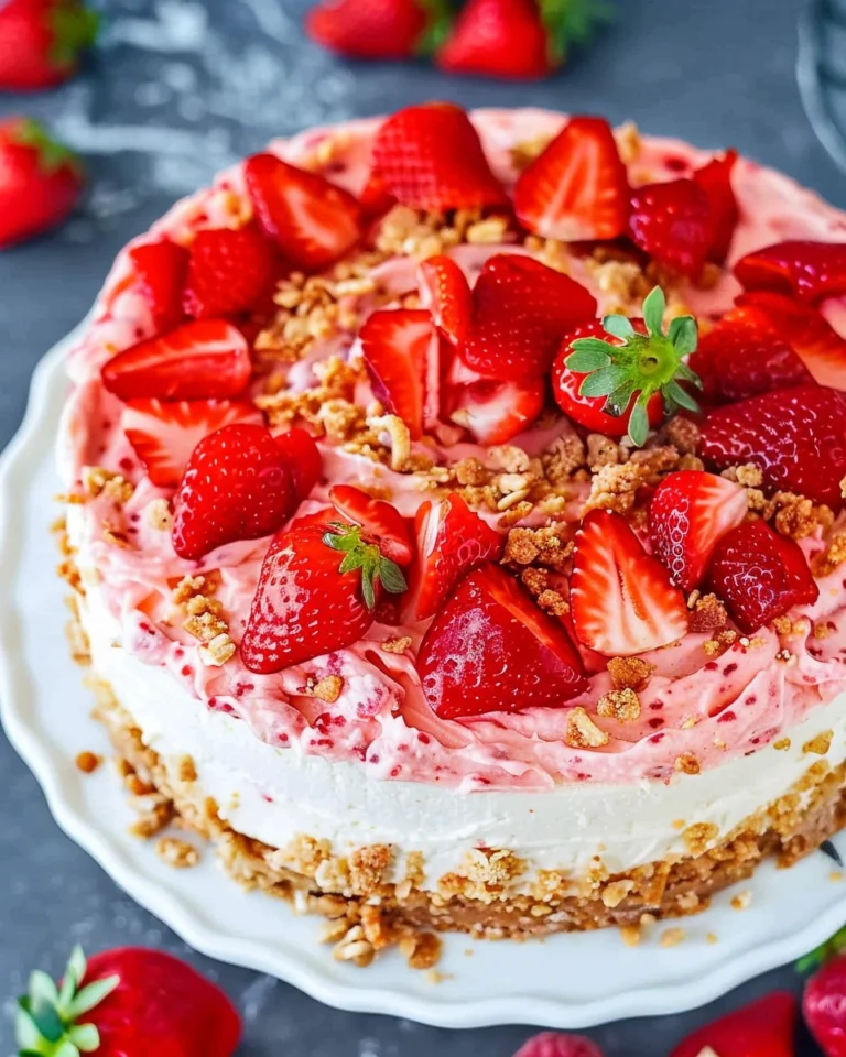 Strawberry Crunch Cheesecake