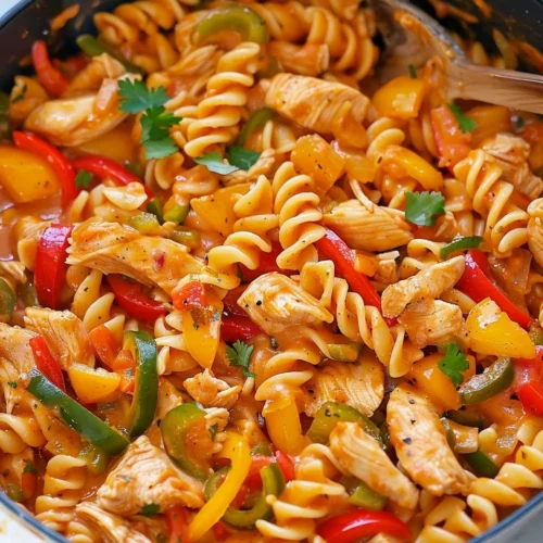 One Pot Chicken Fajita Pasta