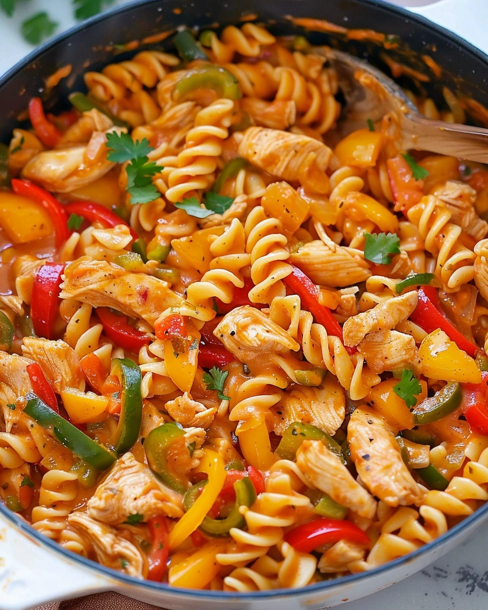 One Pot Chicken Fajita Pasta