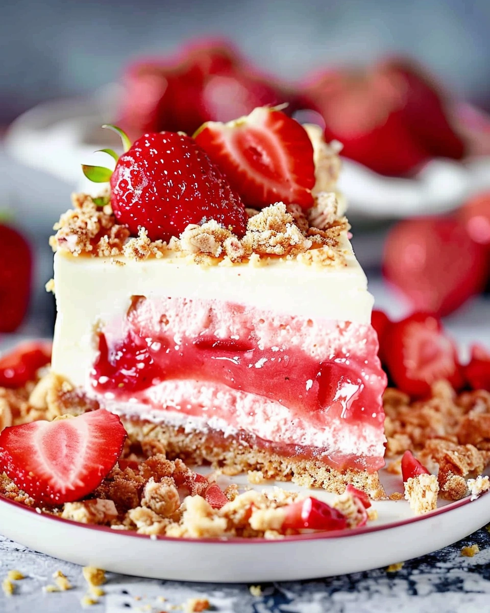 Strawberry Crunch Cheesecake