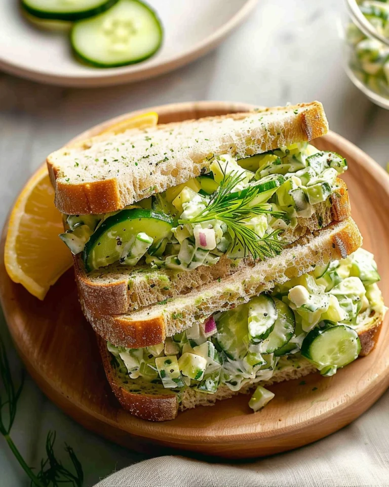 Easy Cucumber Salad Sandwiches