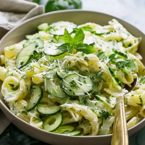 Healthy Cucumber Pasta Salad