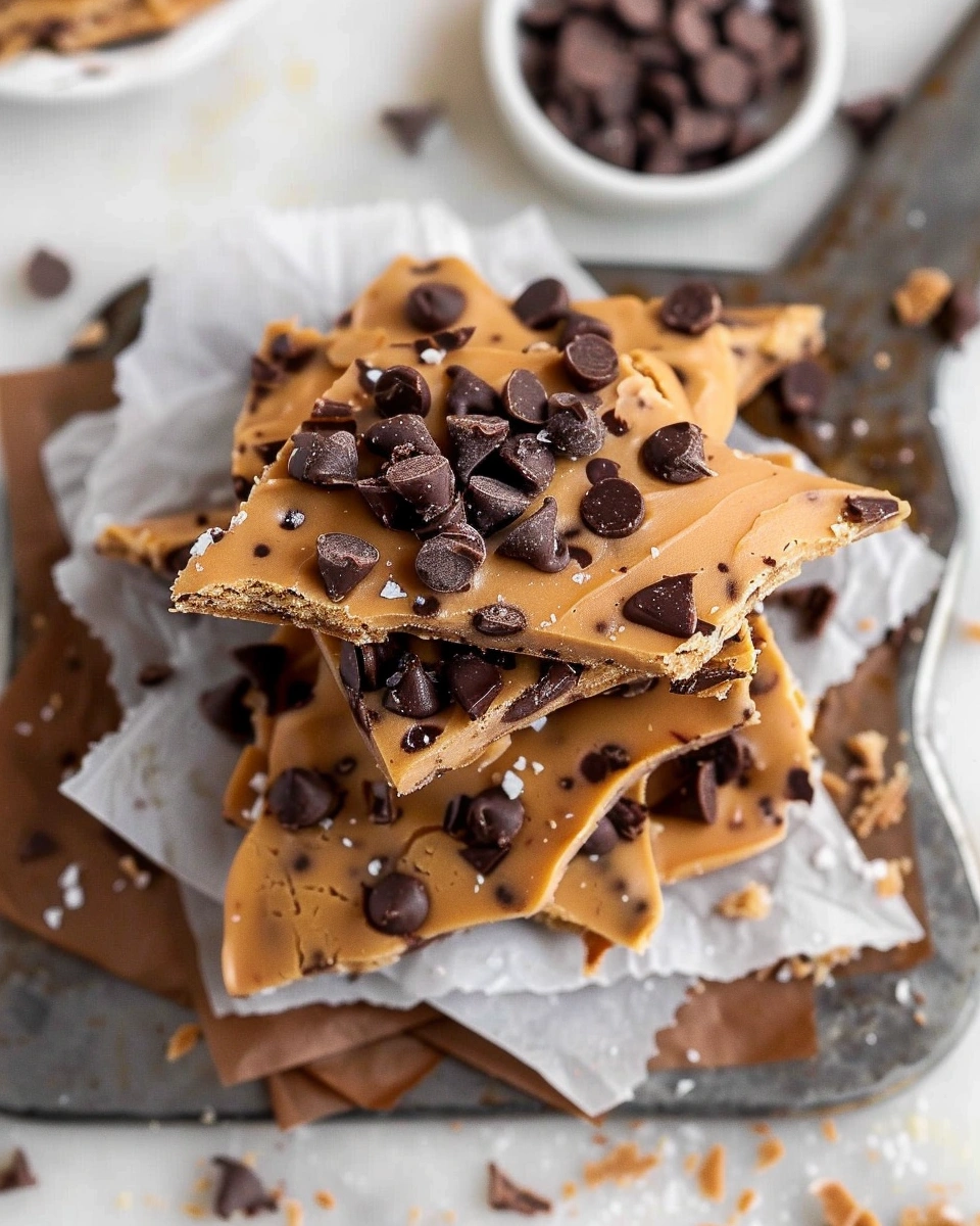 Healthy Cookie Dough Bark (Vegan & Gluten-Free)