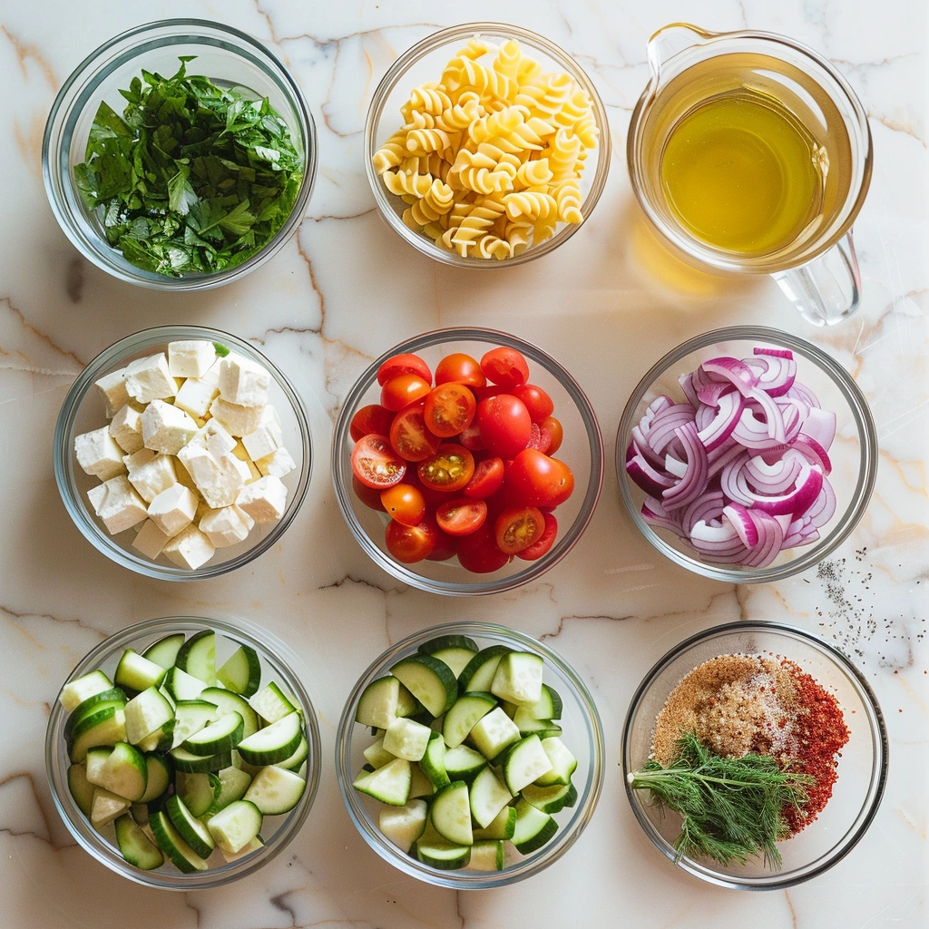 Healthy Cucumber Pasta Salad