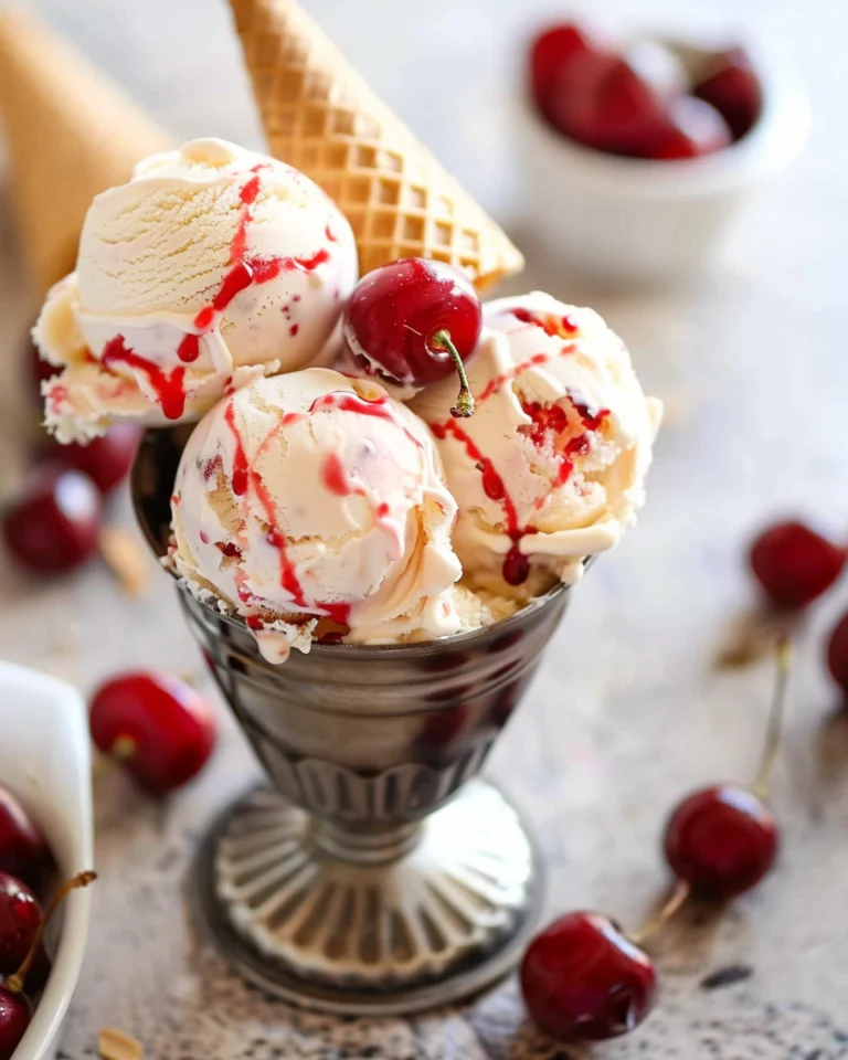 Cherry Amaretto Ice Cream