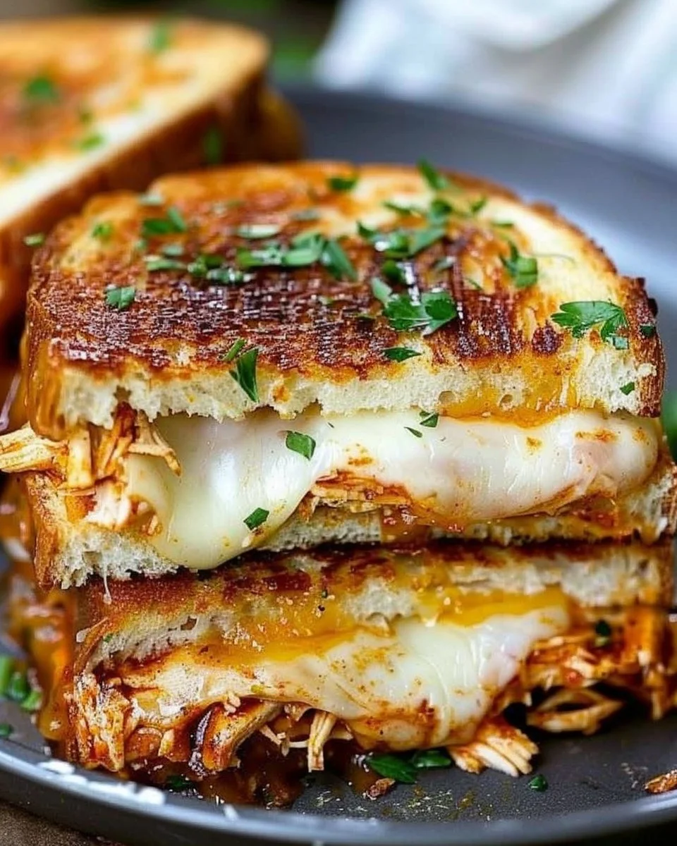 BBQ Chicken Grilled Cheese