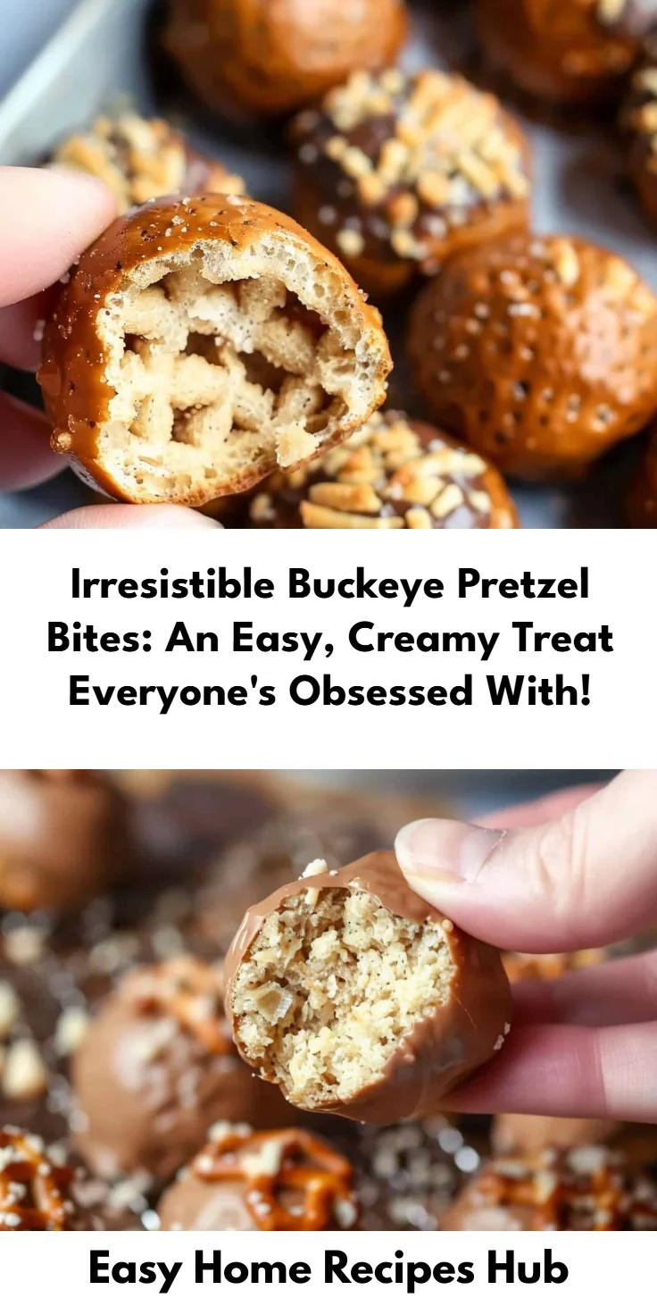 Buckeye Pretzel Bites: Easy Snack Recipe