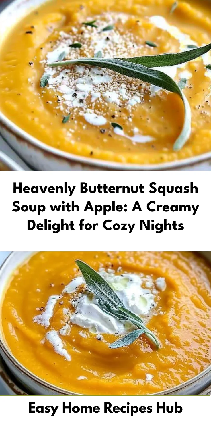 Butternut Squash Soup with Apple: Ultimate Comfort in 20 Minutes