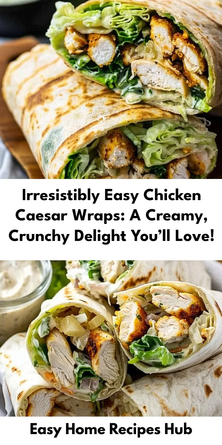 Chicken Caesar Wrap Recipe for a Quick Tasty Lunch