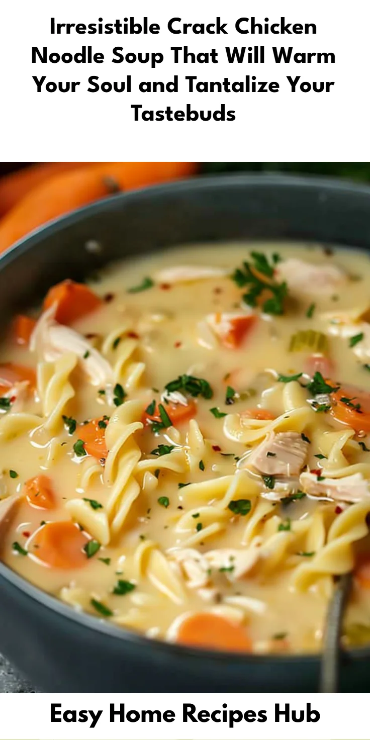 Crack Chicken Noodle Soup: Ultimate 30-Min Hearty Bowl