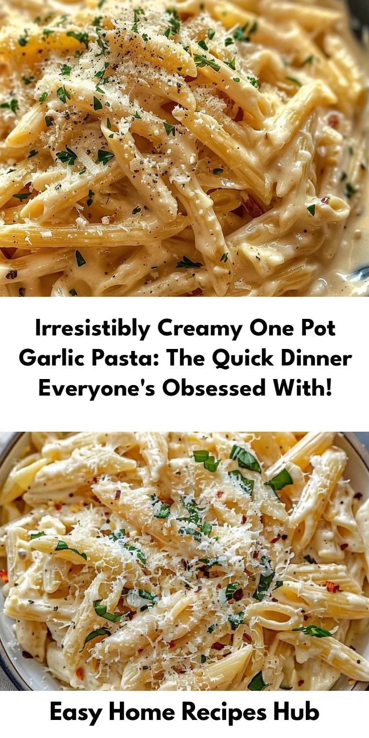 Creamy Garlic Pasta: One-Pot Recipe for Easy Weeknight Dinner
