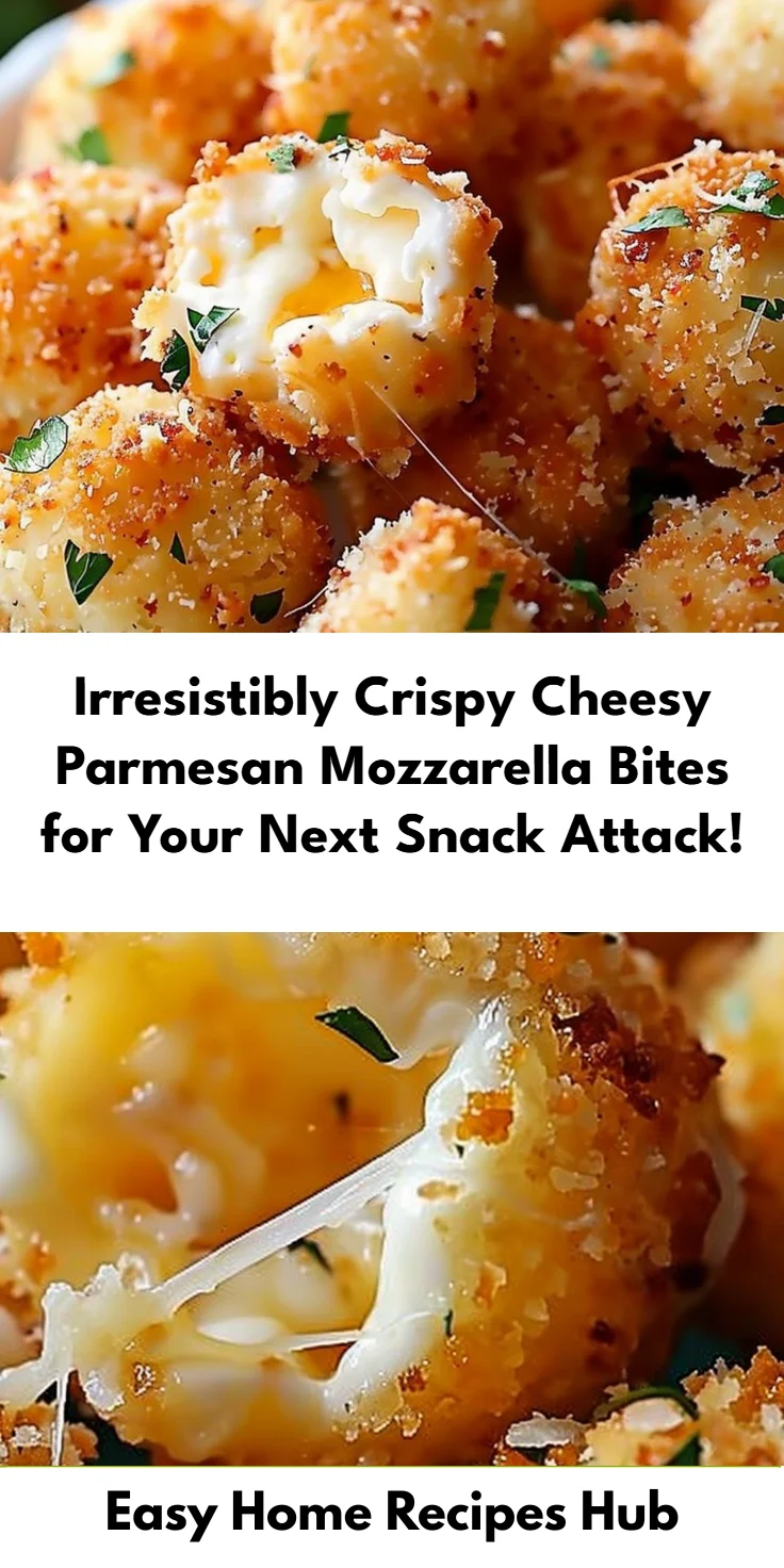 Crispy Cheesy Parmesan Mozzarella Bites