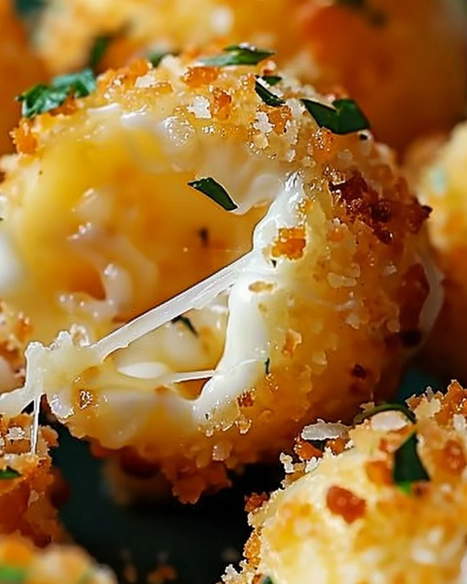 Crispy Cheesy Parmesan Mozzarella Bites