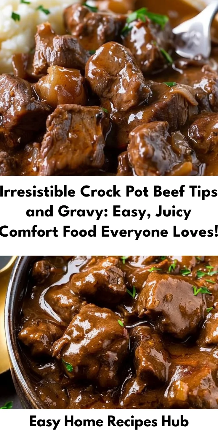 Crock Pot Beef Tips and Gravy: Simple Slow Cooker Recipe