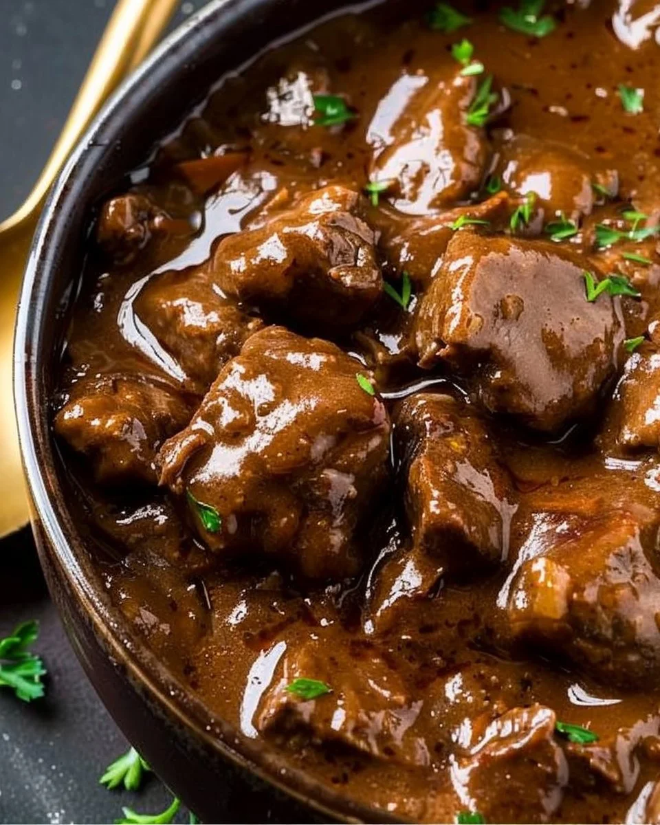 Crock Pot Beef Tips and Gravy
