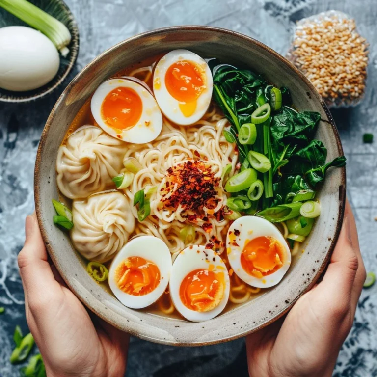 Quick Dumpling Ramen Bowl - 15-minute easy dinner for busy moms