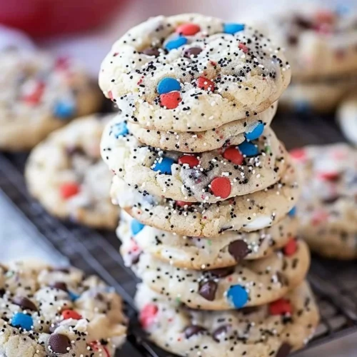 Delicious Fireworks Cookies and Cream Cookies on a plate