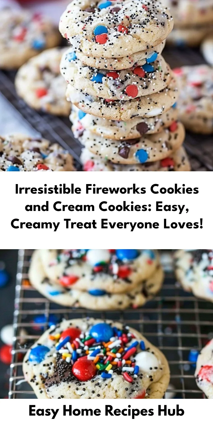 Fireworks Cookies and Cream Cookies Recipe