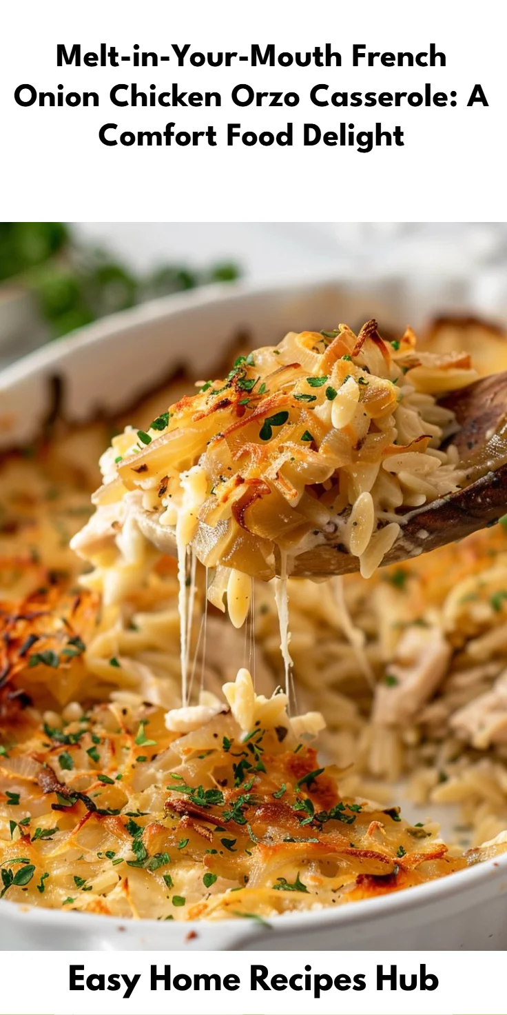 French Onion Chicken Orzo Casserole Ultimate 30min Weeknight Win