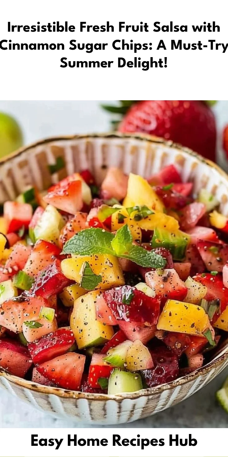 Fresh Fruit Salsa with Cinnamon Sugar Chips